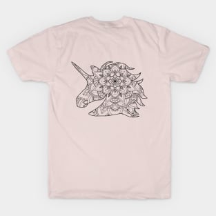 Unicorn Mandala Print T-Shirt